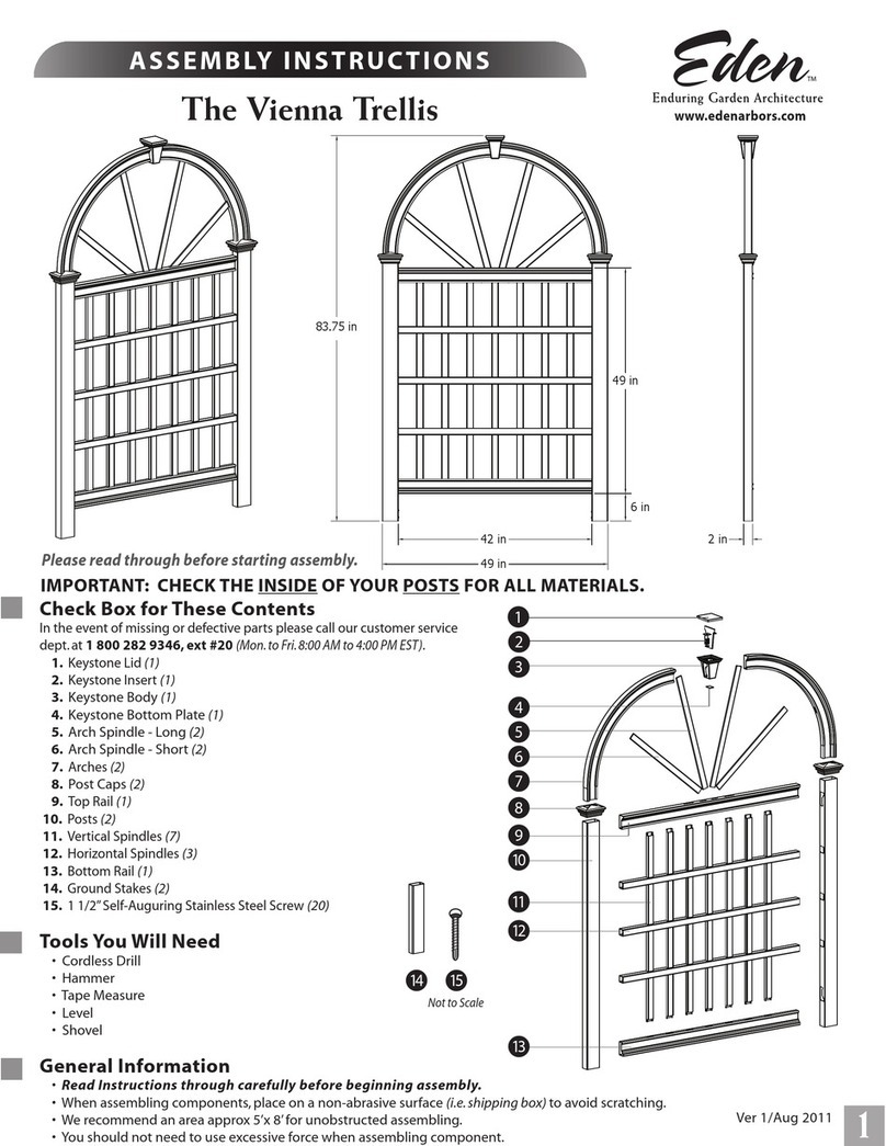 Eden The Vienna Trellis Assembly instructions