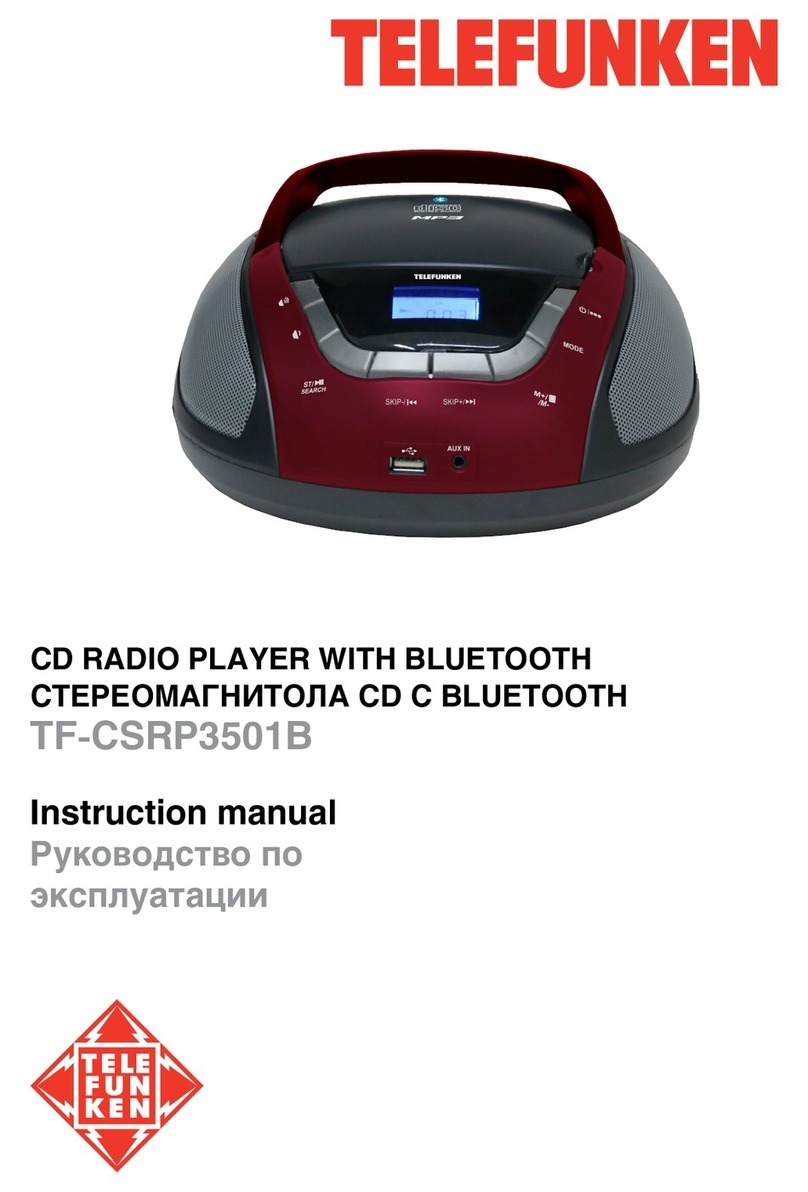 Telefunken TF-CSRP3501B instruction manual