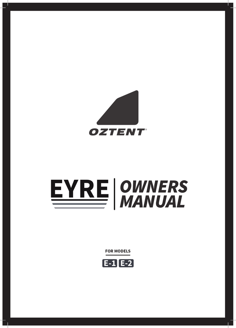 OZTENT EYRE E-1 owner's manual OZTENT EYRE E-1 owner's manual