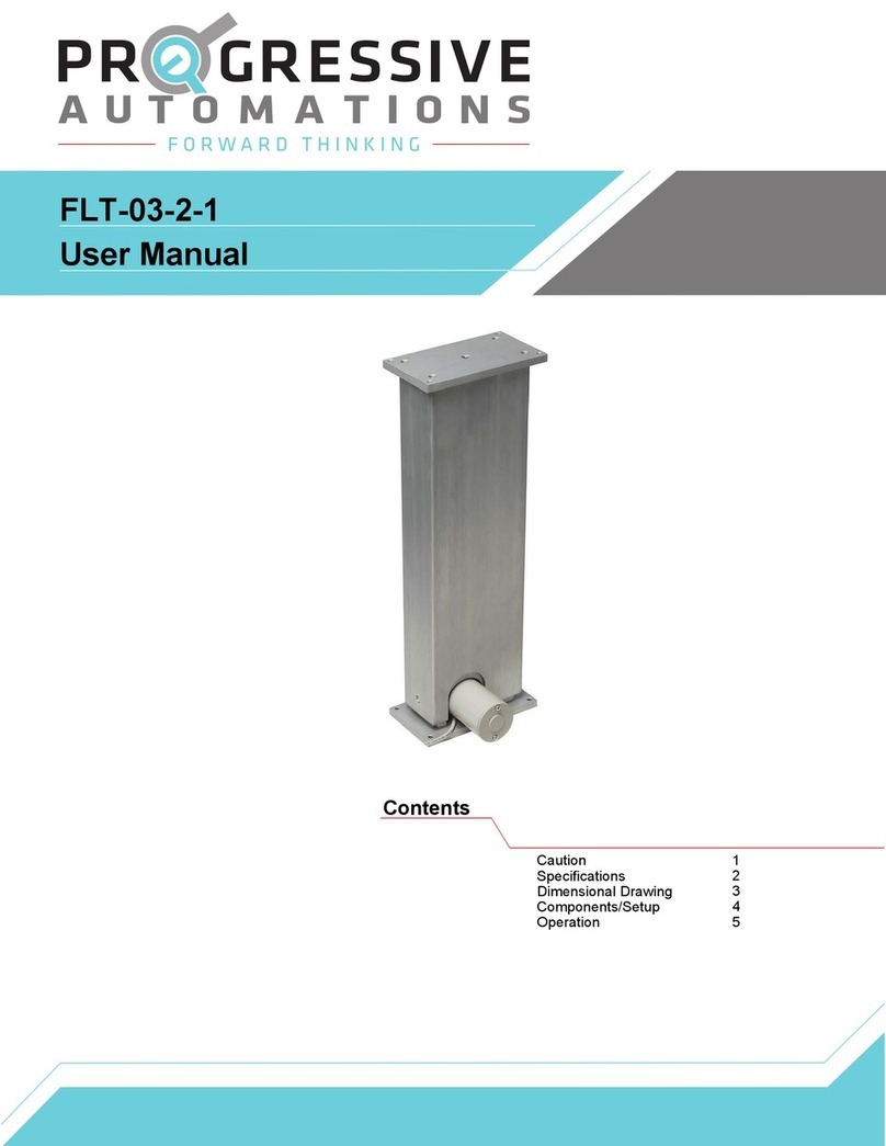 progressive automations FLT-03-2-1 User manual