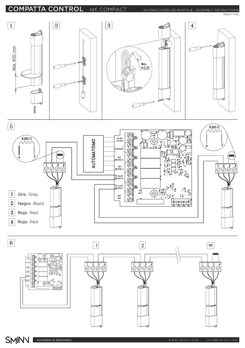 Sminn COMPATTA CONTROL Assembly instructions