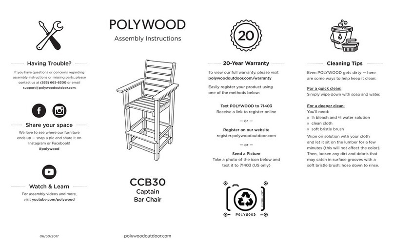 Polywood Captain CCB30 User manual