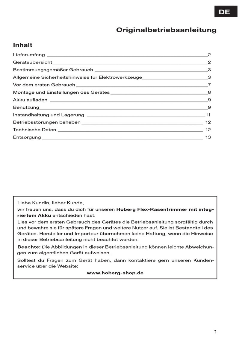 Hoberg GT100 Translation of the original operating instructions