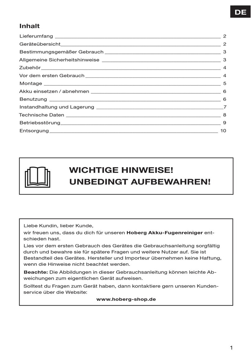 Hoberg ASYWS0110020 manual