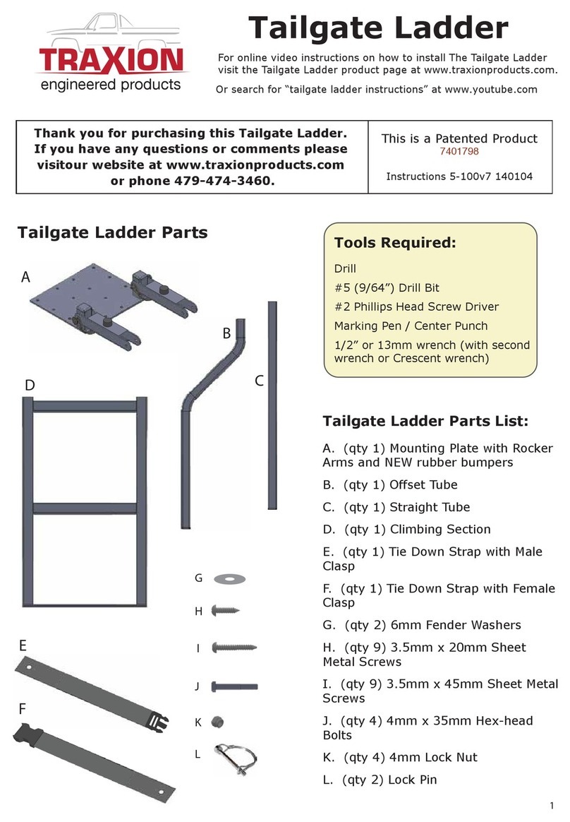 TRAXION Tailgate Ladder instructions