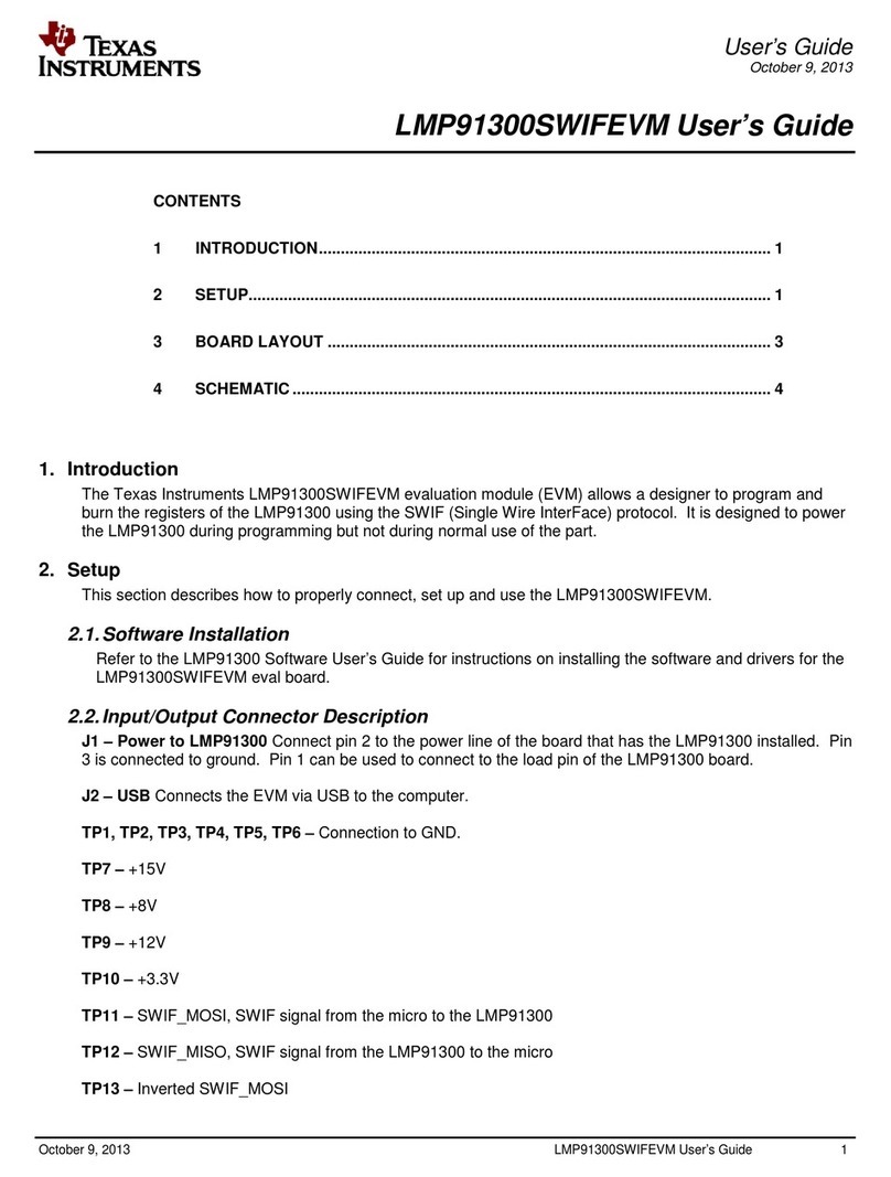 Texas Instruments LMP91300SWIFEVM User manual