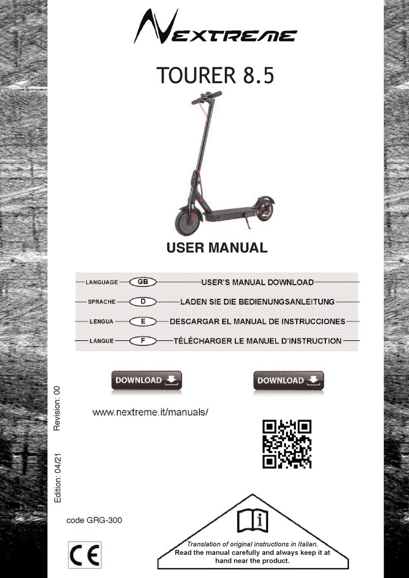 Nextreme TOURER 8.5 user manual