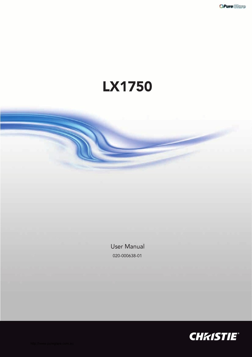 PureGlare CHRISTIE LX1750 User manual