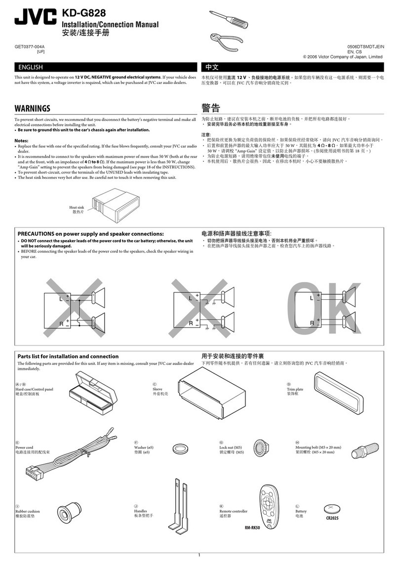 JVC KD-G828 Guide