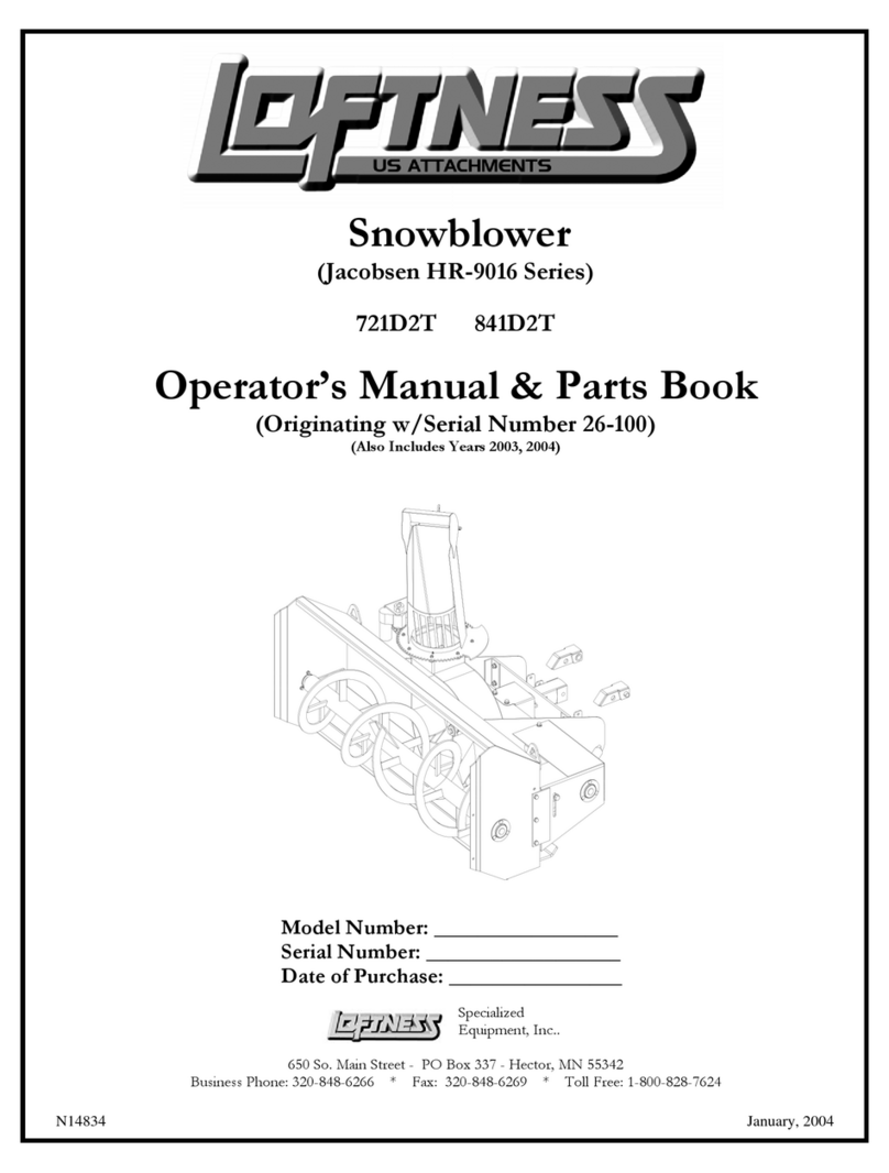 LOFTNESS Jacobsen H-R9016 Series User manual