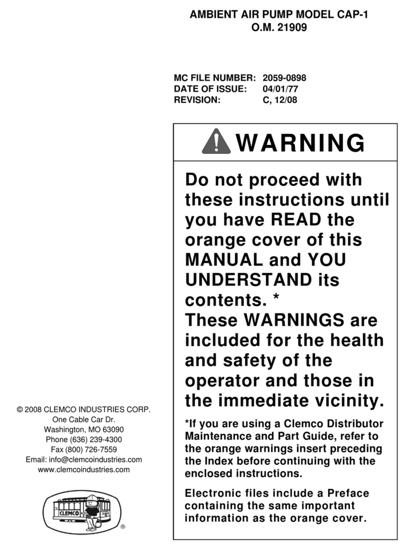 Clemco CAP-1 manual