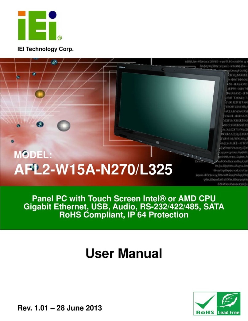 IEI Technology AFL2-W15A-N270/R/2G-R20 user manual