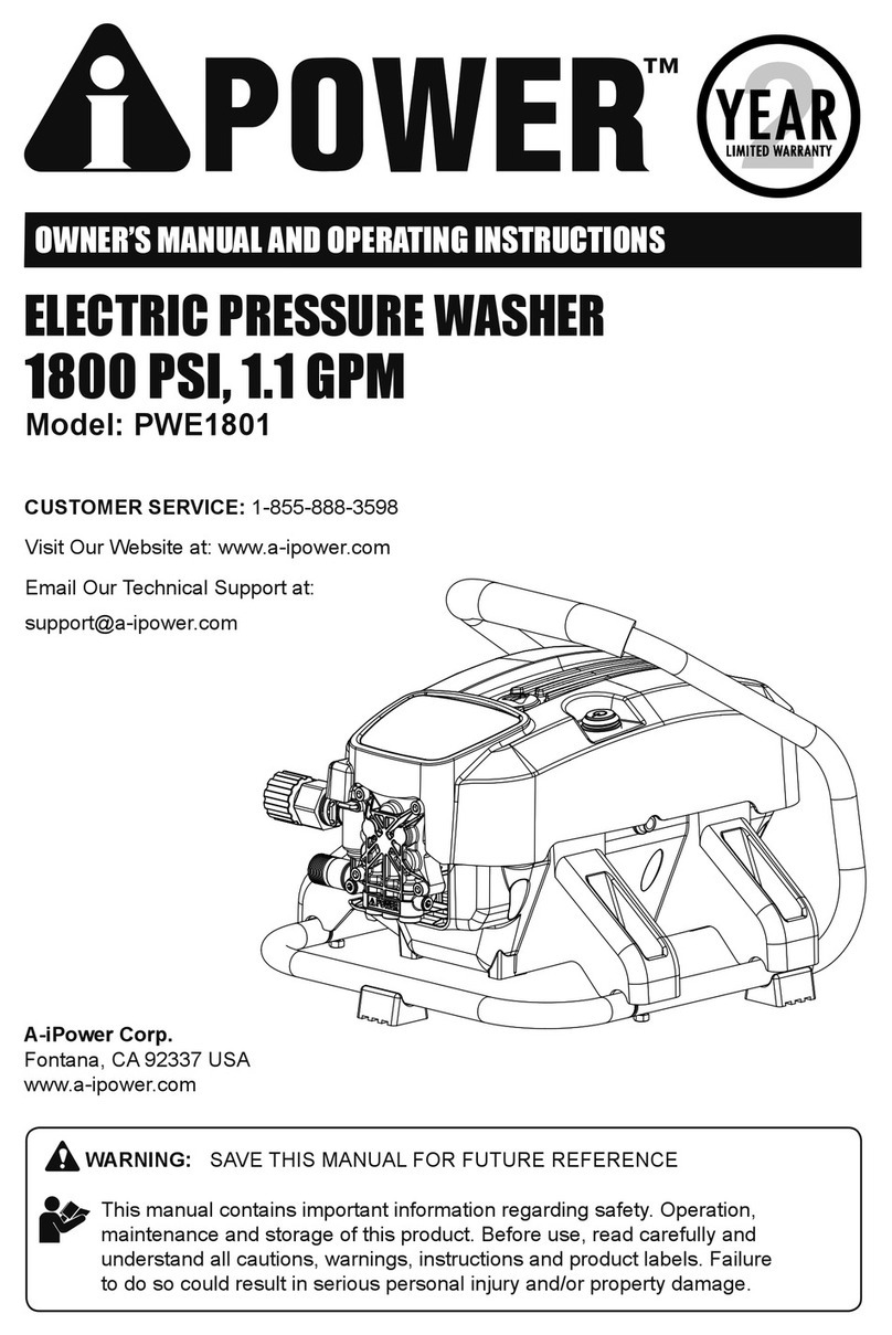 A-iPower PWE1801 Owner's Manual and Operating Instructions