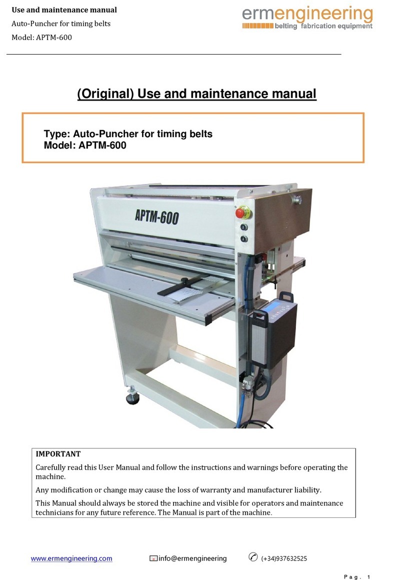 ermengineering APTM-600 Use and maintenance manual