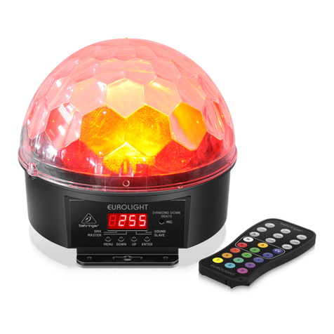 Behringer EUROLIGHT DIAMOND DOME DD610-R quick start guide