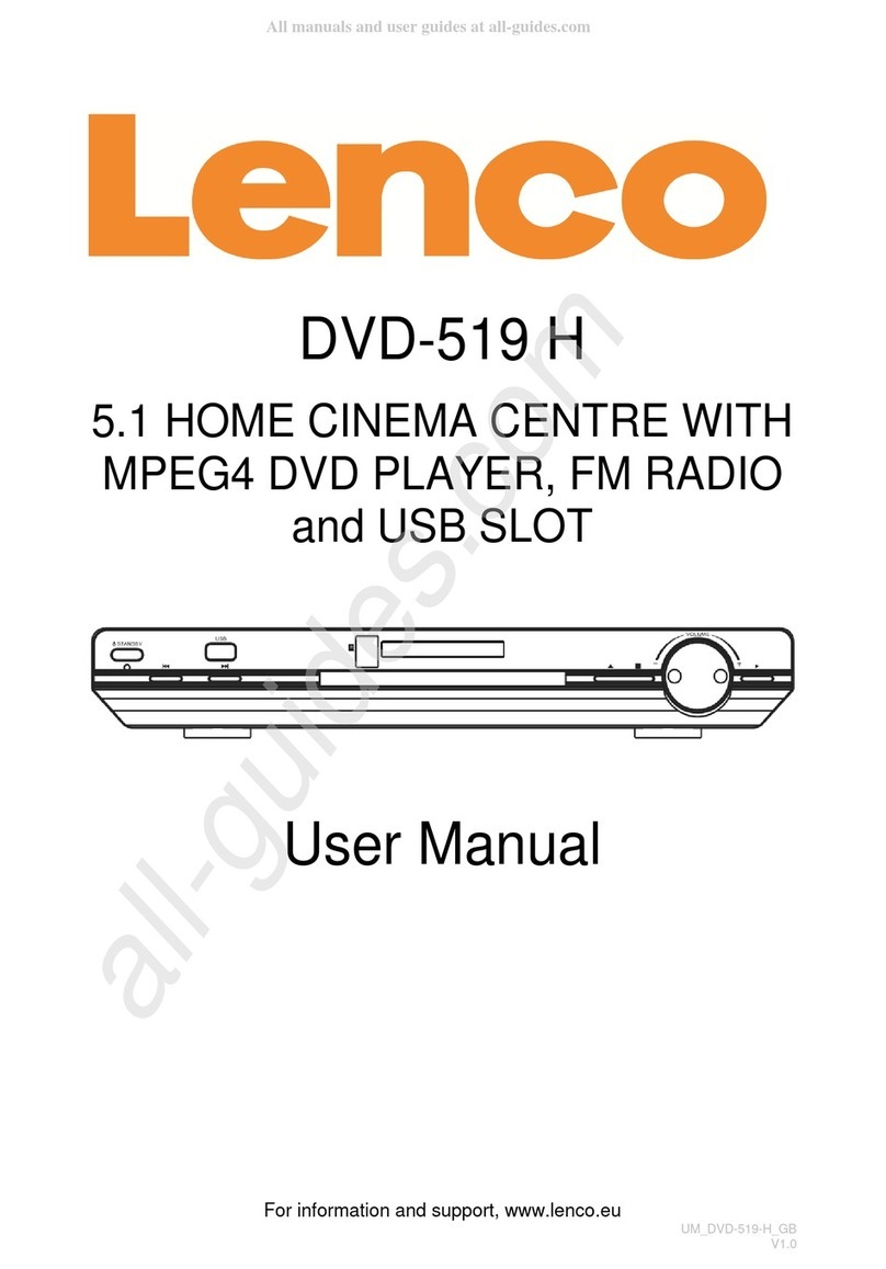 LENCO DVD-519 H user manual