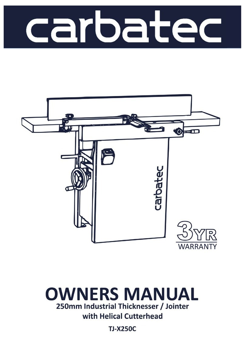 Carbatec TJ-X250C owner's manual