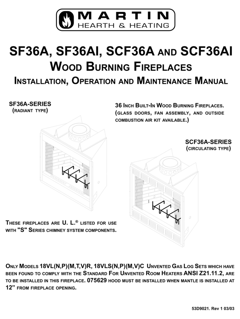 Martin SF36A Series Installation, operation and maintenance manual Martin SF36A Series Installation, operation and maintenance manual