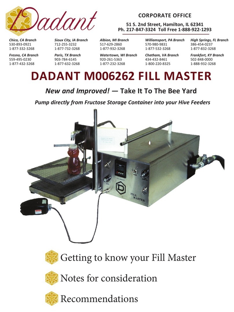 Dadant Fill Master M006262 manual