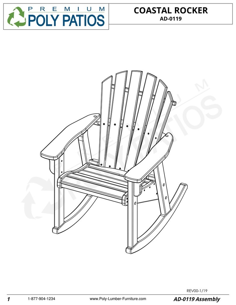 Premium Poly Patios Breezesta AD-0119 Assembly
