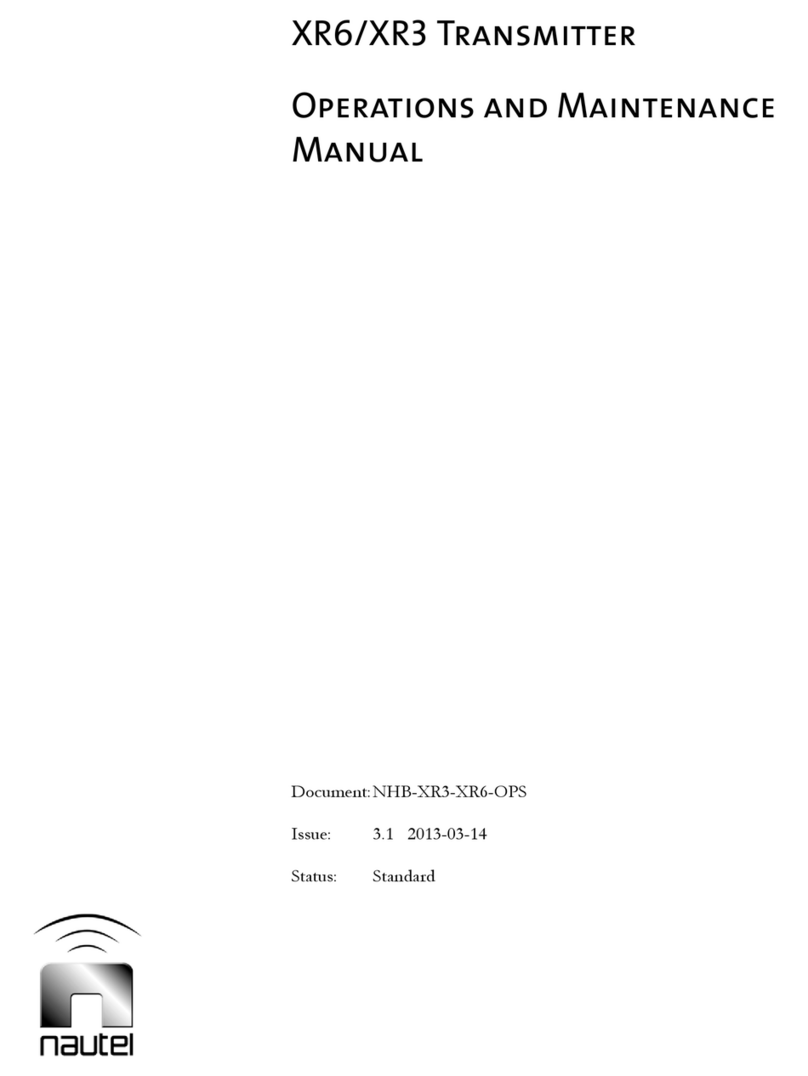 Nautel XR6 Operation and maintenance manual