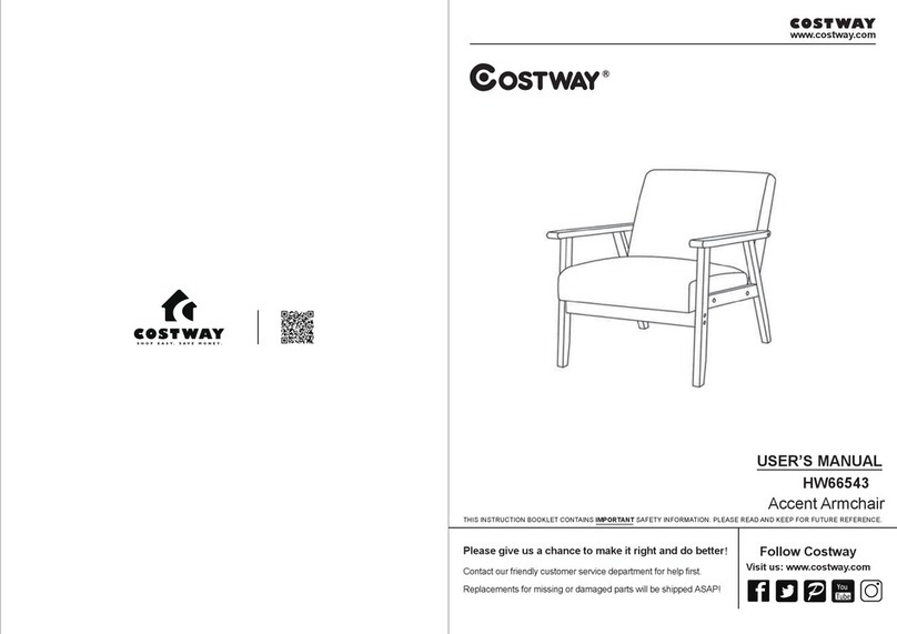 Costway Accent HW66543 user manual Costway Accent HW66543 user manual