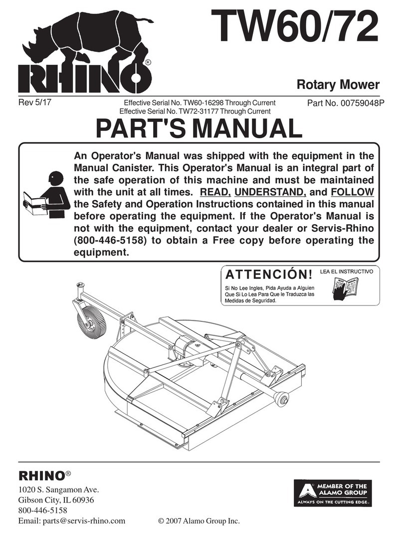 RHINO TW60 parts manual