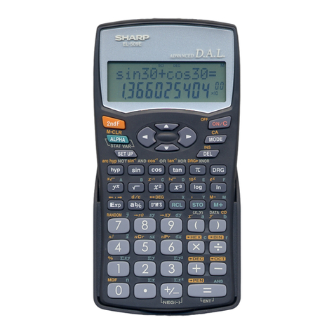 Sharp EL-509E User manual