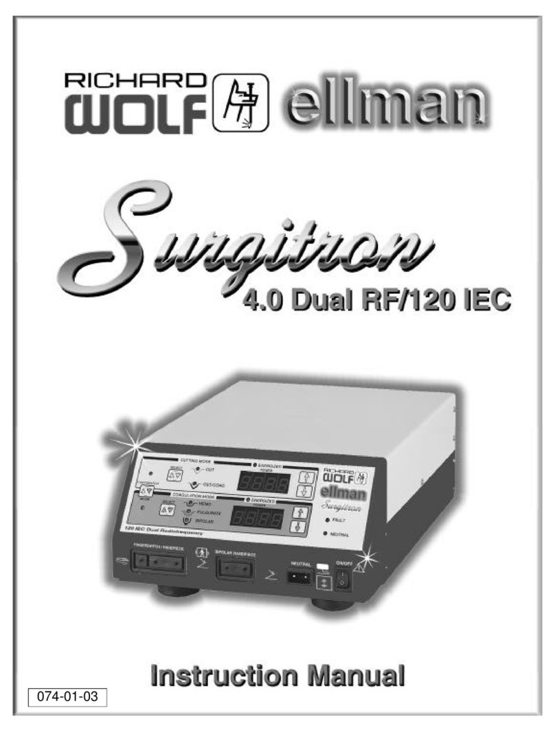 ellman Surgitron 4.0 Dual RF/120 IEC User manual