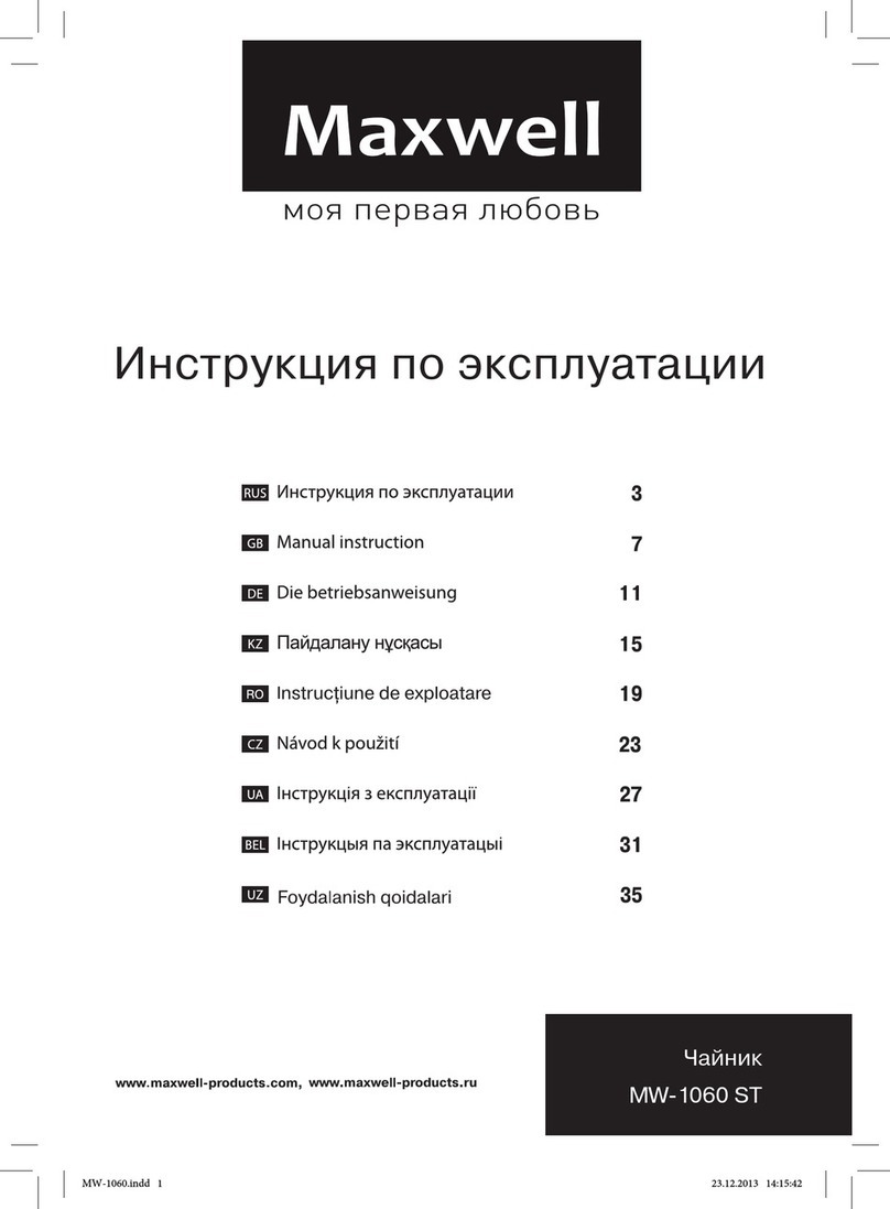 Maxwell MW-1060 ST User manual
