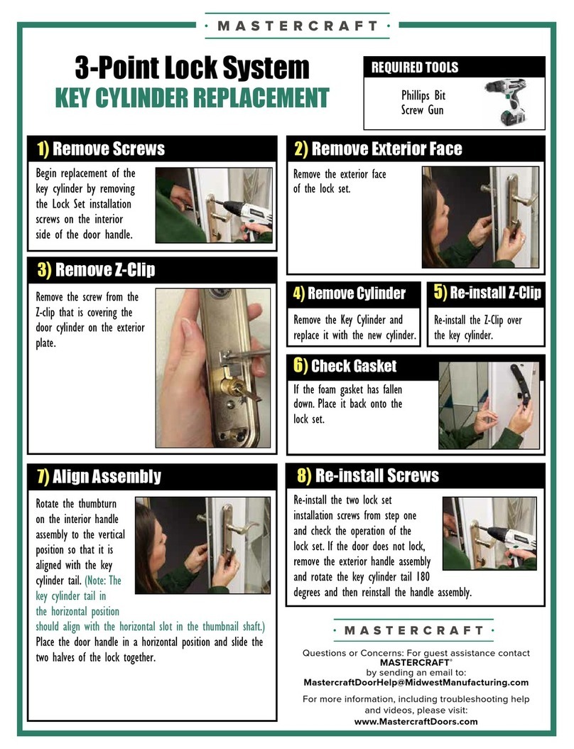 MasterCraft 3-Point Lock System Replacement
