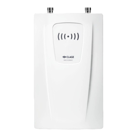 clage CFX-U Operating and installation instructions clage CFX-U Operating and installation instructions
