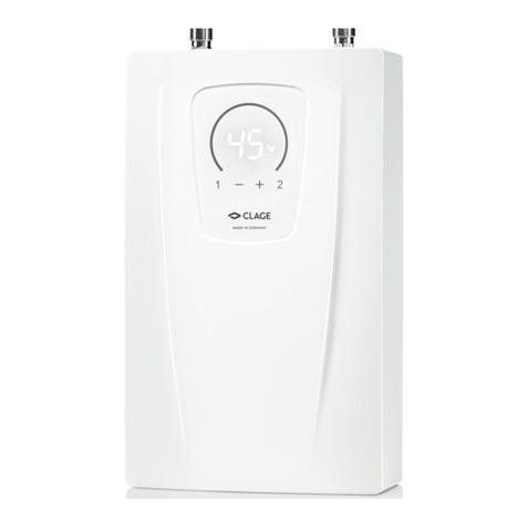 clage CEX 9-U Operating and installation instructions