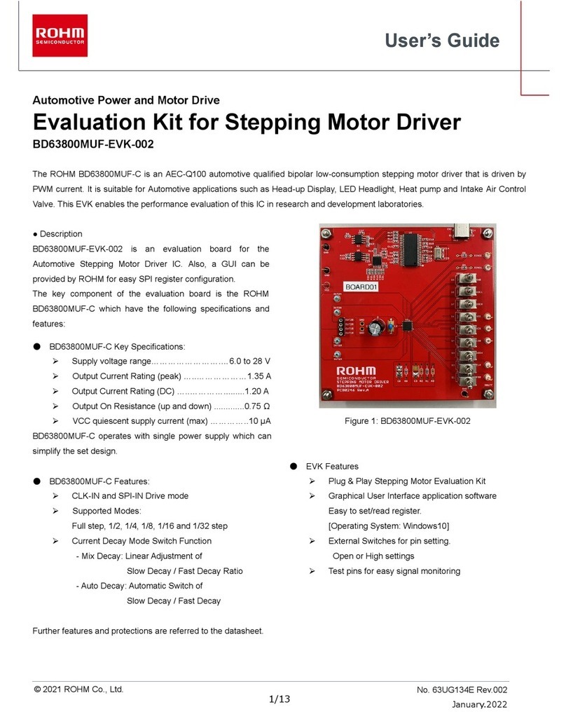 Rohm BD63800MUF-EVK-002 user guide Rohm BD63800MUF-EVK-002 user guide