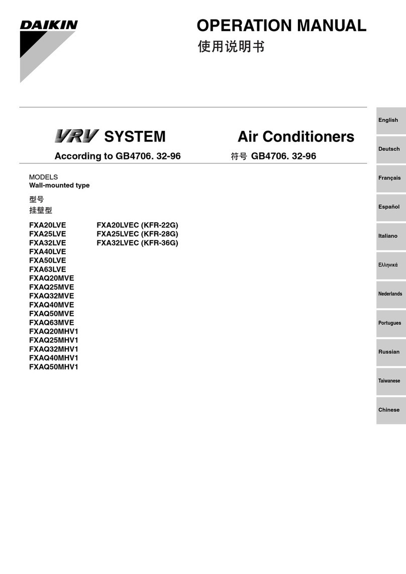 Daikin VRV FXA40LVE User manual