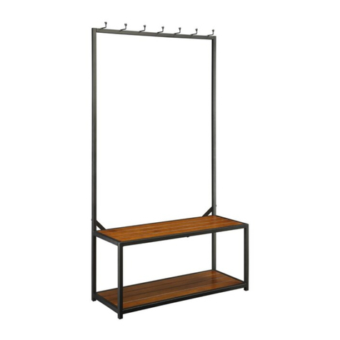 Carolina Forge SONOMA HALL BENCH CF4016CHETBK Assembly instructions