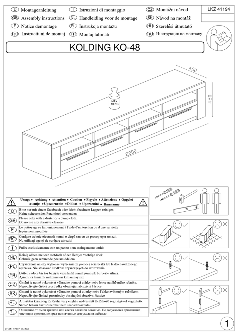 Baur KOLDING KO-48 Assembly instructions Baur KOLDING KO-48 Assembly instructions