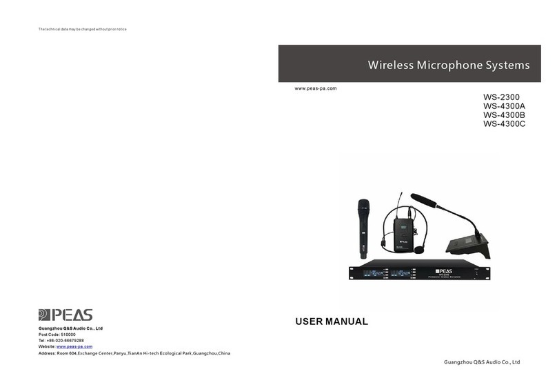PEAS WS-2300 User manual