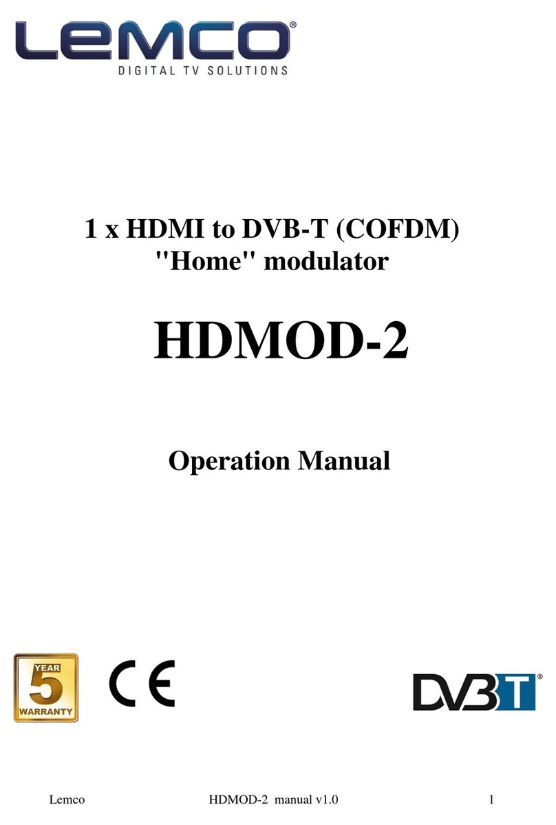Lemco HDMOD-2 Operation manual