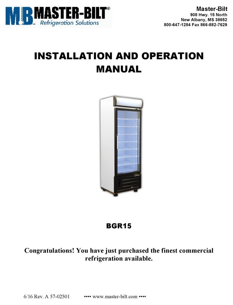 Master Bilt BGR15 Installation and operation manual