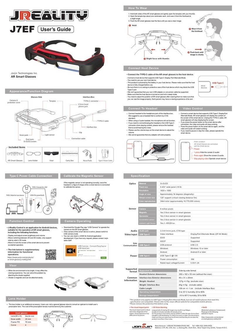 Jorjin J-Reality J7EF User manual