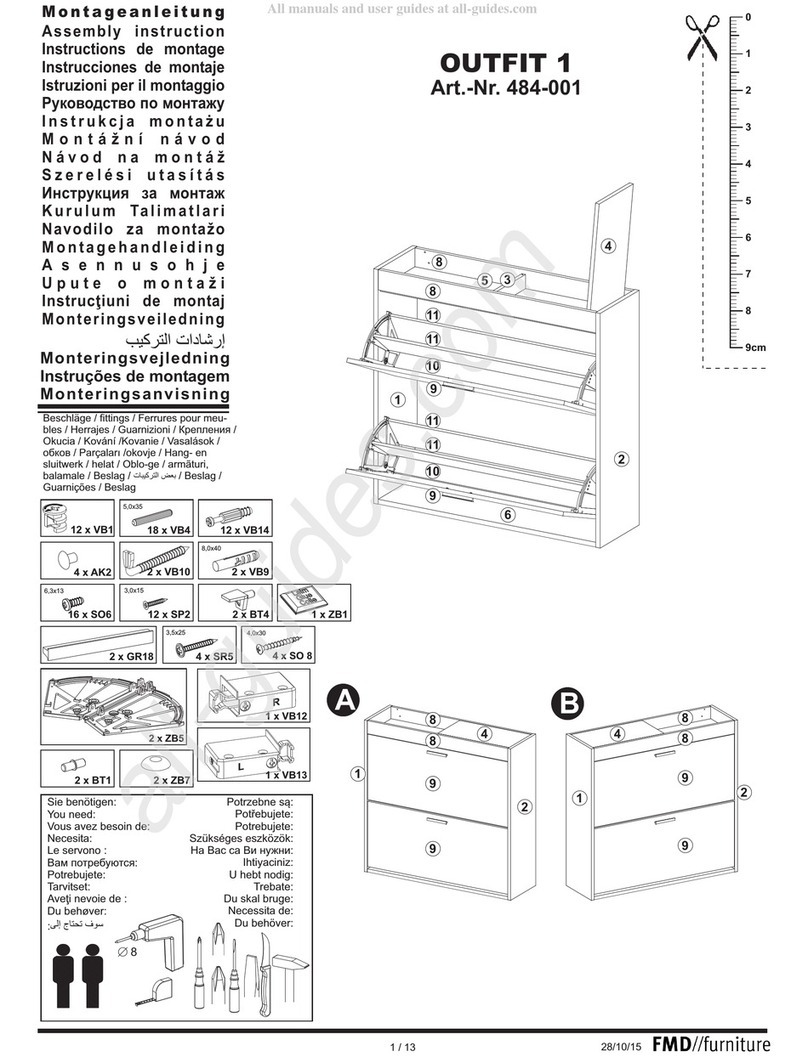 FMD Furniture OUTFIT 1 484-001 Assembly instructions