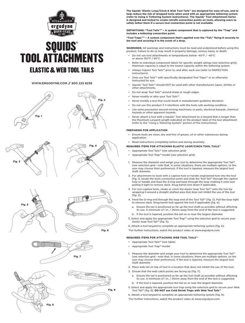 ERGODYNE SQUIDS 19765 User manual