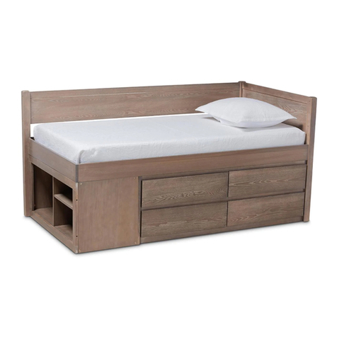 Baxton Studio 0042 Twin Captain's Bed User manual Baxton Studio 0042 Twin Captain's Bed User manual