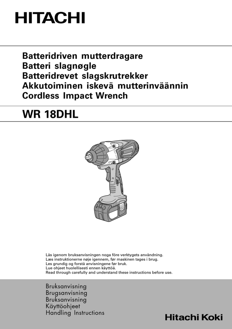 Hitachi Koki WR 18DHL User manual