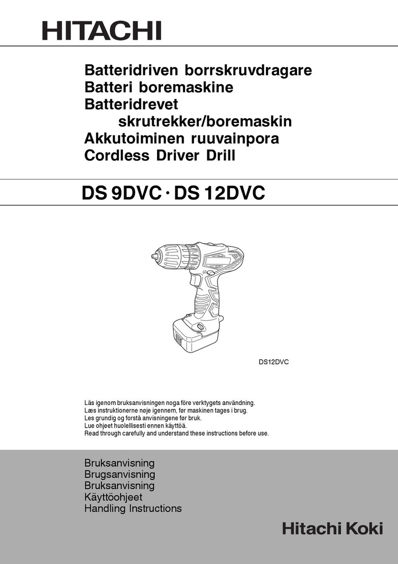 Hitachi Koki DS 9DVC Handling instructions