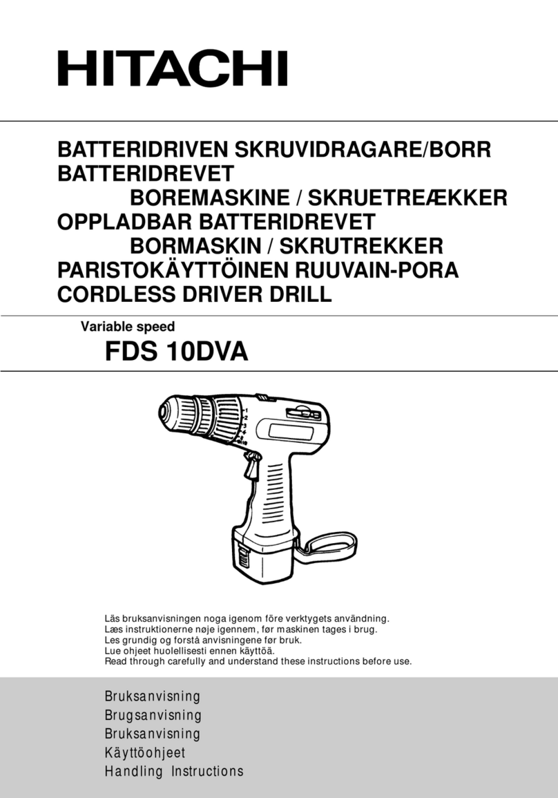 Hitachi FDS 10DVA Handling instructions