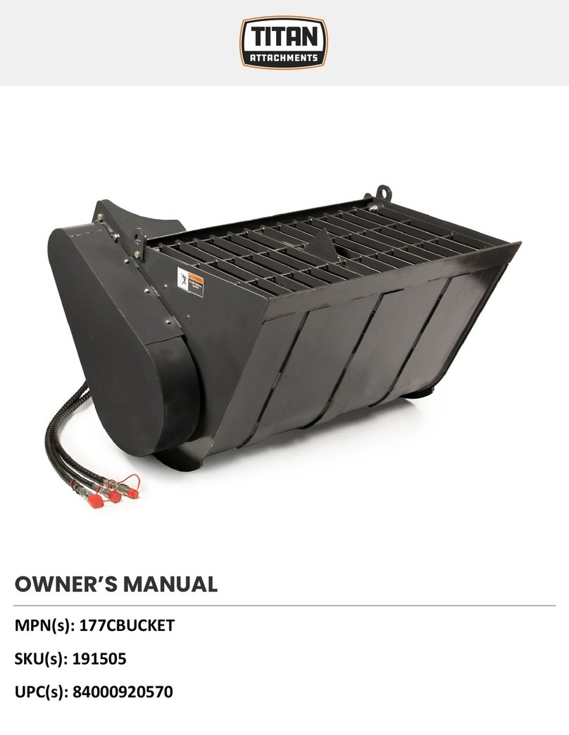 Titan Attachments 177CBUCKET User manual