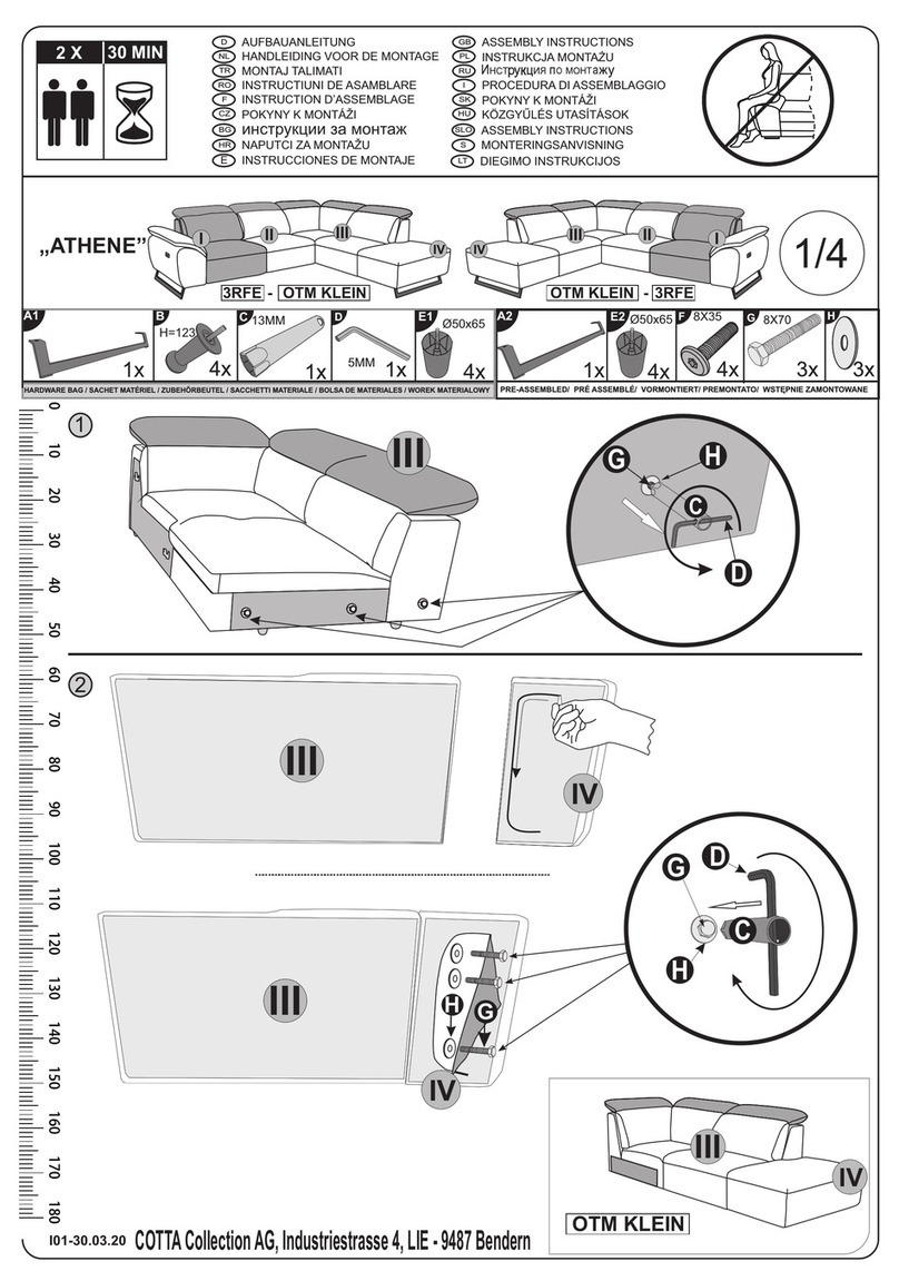 COTTA ATHENE 8603044257 Assembly instructions