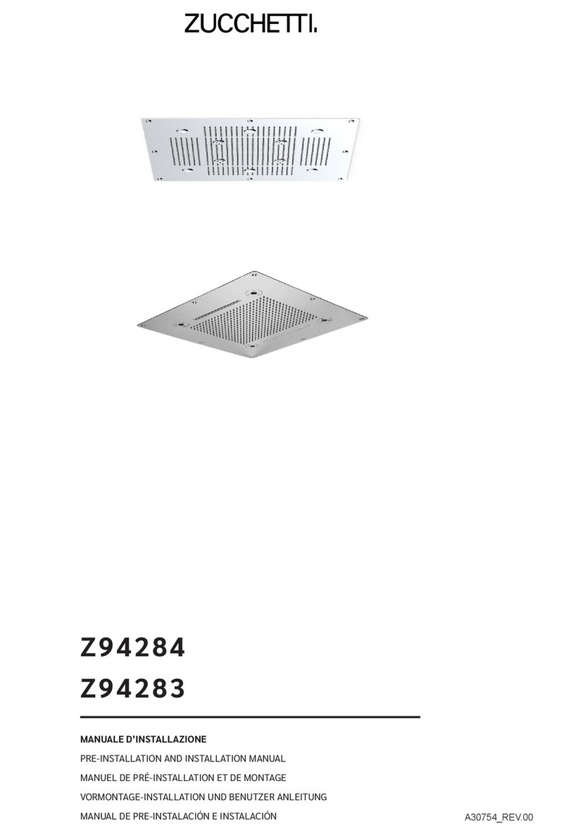 Zuchetti Z94284 PRE-INSTALLATION AND INSTALLATION MANUAL Zuchetti Z94284 PRE-INSTALLATION AND INSTALLATION MANUAL